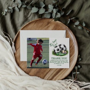 Navy-grüne Fußball-Kinder-Wasserfarbfoto Postkarte