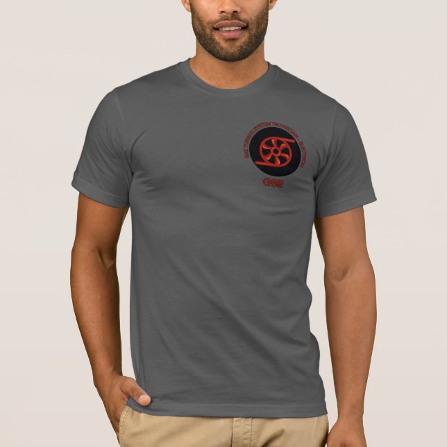 Navy GSE LM2500 GT auf der Rückseite T-Shirt (Vorderseite)