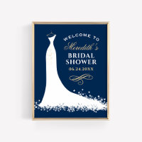 Navy Hochzeitskleid Hochzeit Brautparty Willkommen