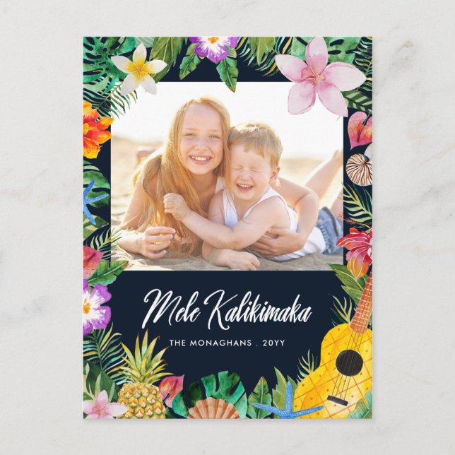 Navy Island Greetings Foto Feiertagspostkarte (Vorderseite)