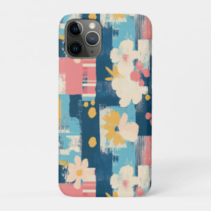 Navy Korallen Türkis Farbfeld Blumenmuster Case-Mate iPhone Hülle