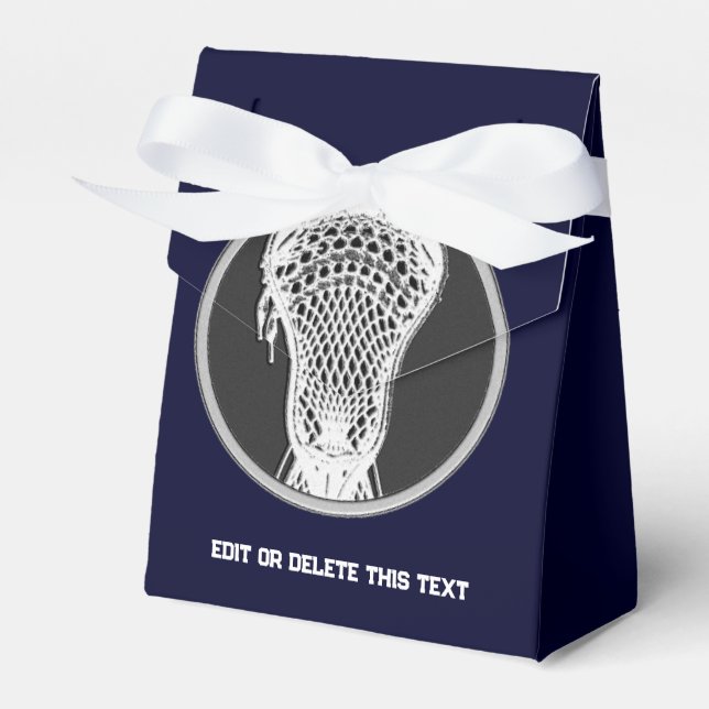 Navy Lacrosse Sports Geschenkschachtel (Vorderseite)