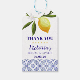 Navy & Lemons danke Geschenkanhänger