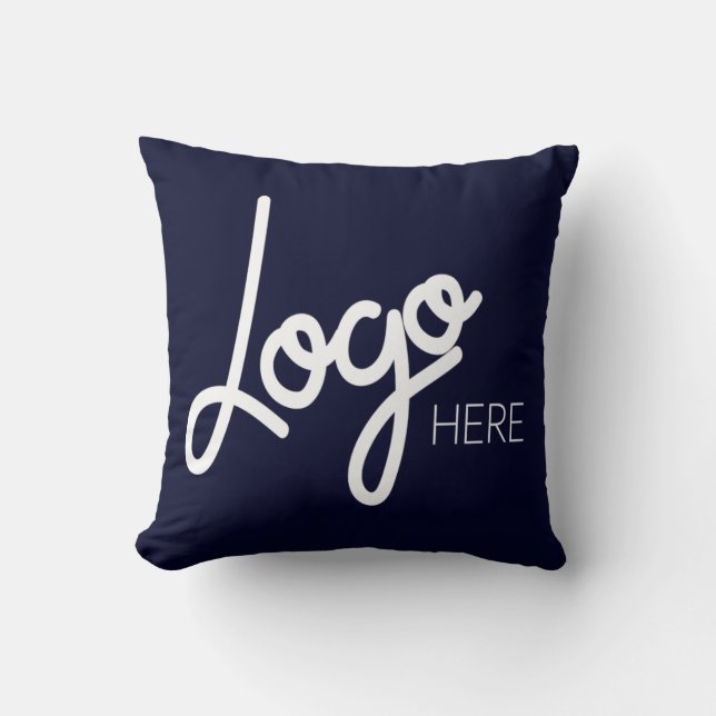 Navy-Markenwerbung für Big Business-Logos Kissen (Vorderseite)