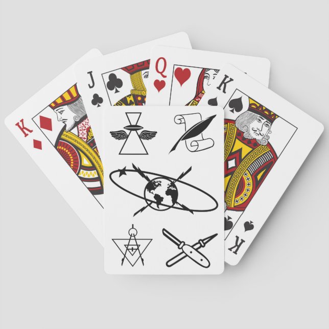 Navy MC Playing Cards mit Legacy-Bewertungen Spielkarten (Rückseite)