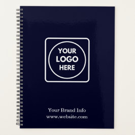 Navy Minimalistisch | Eigener Corporate Logo-Plan Planer
