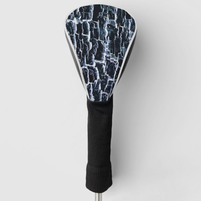 Navy Nature Abstrakt Golf Headcover (Vorderseite)