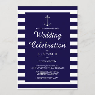 Navy Nautical:Hochzeitseinladungen Einladung