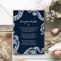 Navy Nautical Octopus Unsere Flitterwochen-Wunschk