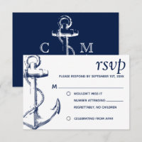 Navy Nautical Sketch Anchor No Children UAWG