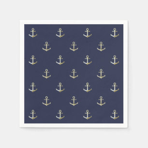 Navy-nautischer Anker Serviette