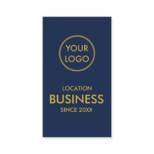 Navy (Navy) Minimalistisches Gold-Business-Logo