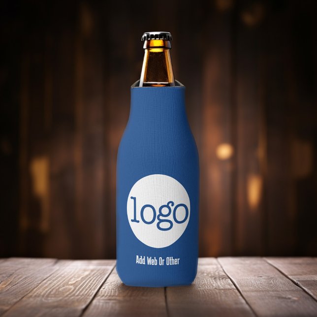 Navy, Navy, Navy, Business- oder Office-Logo-Werbe Flaschenkühler (Promotional Product - Add your logo to this upscale bottle cooler)