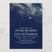 Navy Night Gold Shooting Star Elegante Hochzeit