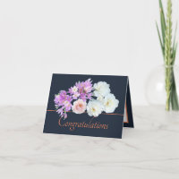 Navy Orange Bouquet Rose Crocses Herzlichen Glückw