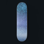 Navy Pastel Blue Triple Glitzer Ombre Gradient Skateboard<br><div class="desc">Dieses elegante, glamouröse und schicke Print ist perfekt für das trendige und stilvolle Girly Girl. Hier finden Sie ein Imitat, das funkelnd marineblauer Glitzer in Perwinkelblau in Pastellblau und Ober-Gradienten gedruckt wird. Es ist modern, hübsch, mädchenhaft, einzigartig und cool. ***WICHTIGE HINWEIS FÜR DESIGN: Für individuelle Designanfragen, wie z.B. passende Produktanfragen,...</div>