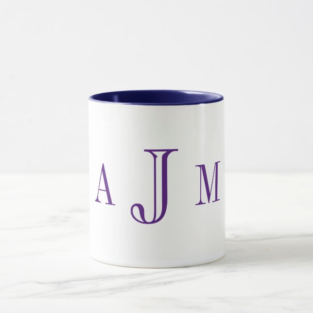 Navy Personalisiert Coffee Tasse (Zentrum)