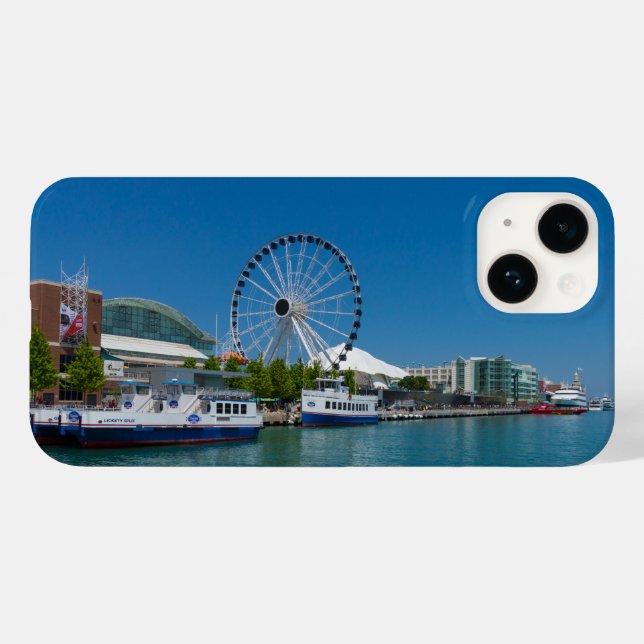 Navy Pier Case-Mate iPhone 14 Hülle (Rückseite (Horizontal))