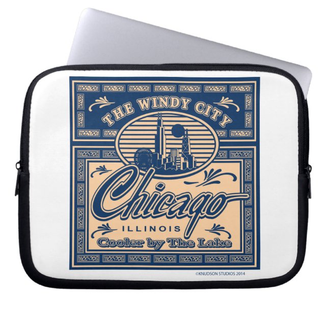 Navy Pier Chicago Laptopschutzhülle (Vorderseite)