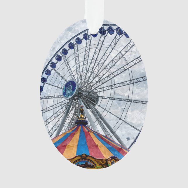 Navy Pier Ferris Wheel Ornament (Rückseite)