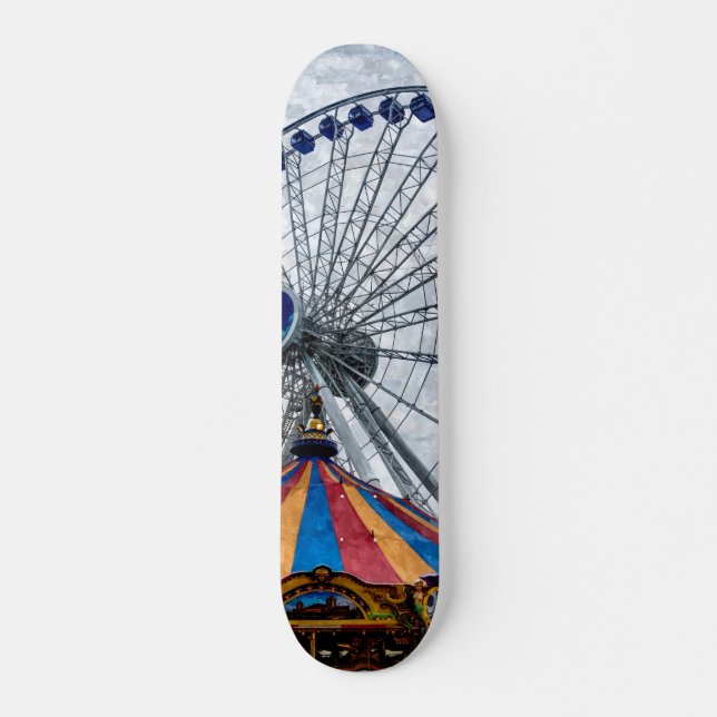Navy Pier Ferris Wheel Skateboard (Vorne)