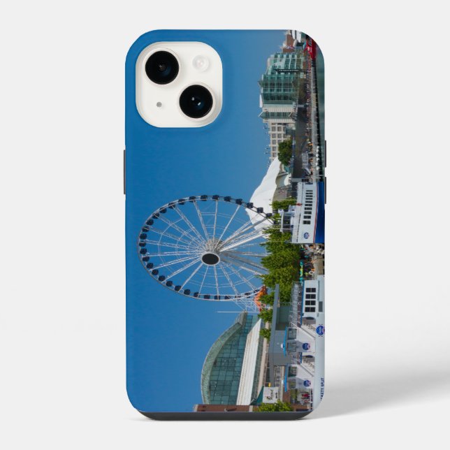 Navy Pier iPhone 14 Hülle (Rückseite)