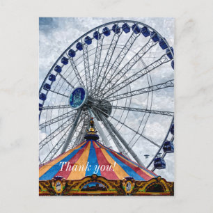 Navy Pier Riesenrad Danke Postkarte