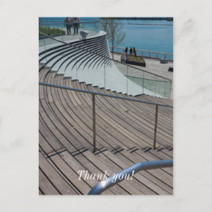 Navy Pier Treppe Postkarte