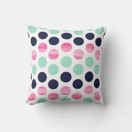 Navy Pink und Minzwirn Kissen. Zuhause-Kissen-Deko Kissen