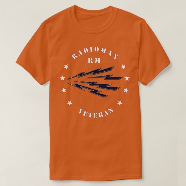 Navy Radioman RM Veteran wo Bkgnd T-Shirt (Design vorne)