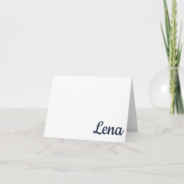 NAVY, RED Oxford, MS Carte de note personnalisée (Devant)