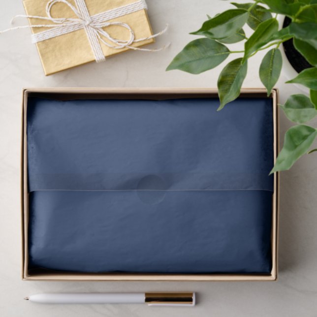  Navy Royal Blue Pop Of Color Seidenpapier (Geschenk)