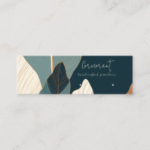 Navy Rust Gold Tropical Stud Loop Earring Display