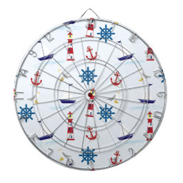 Navy schönes Sommerdesign Dartscheibe