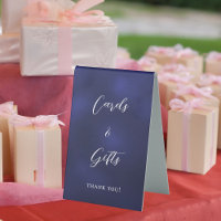 Navy-Script-Karten-Geschenkzeichen