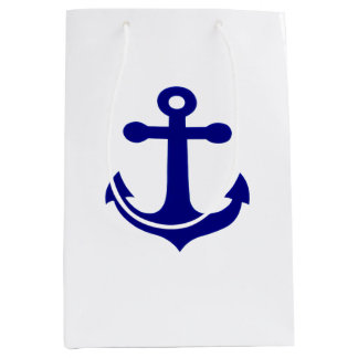 Navy Ship Anchor Nautical  Mittlere Geschenktüte