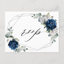 Navy Silver White Champagne Ivory Geometric UAWG