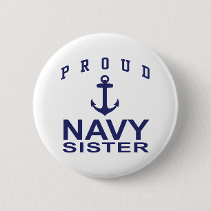 Navy Sister Button