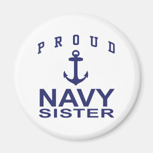 Navy Sister Magnet