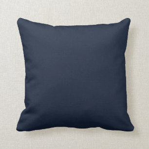 Navy Solid Color Schlicht Decorative  Kissen