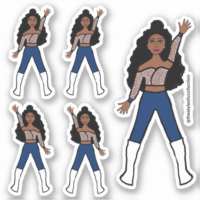 Navy Spark Dancer Stickers #1 Aufkleber (Vorderseite)