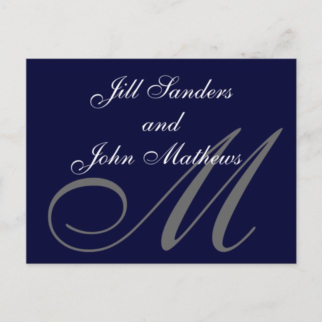 Navy speichert die Datum Ankündigungen Postkarten (Vorderseite)