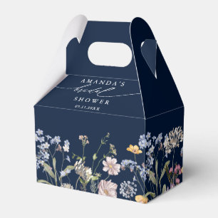 Navy Spring Wildblume Meadow Brautparty Geschenkschachtel
