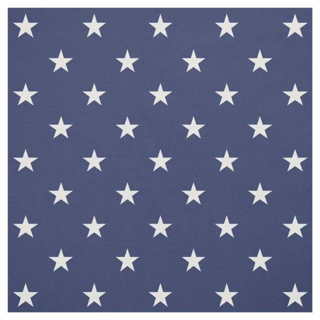 Navy Stars Fabric Stoff (Muster)