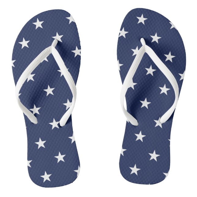 Navy Stars Flip Flops (Fußbett)