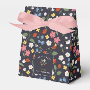 Navy Strawberry Geschenkschachtel