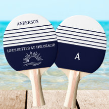 Navy-Streifen-Monogramm-Familie-Nautik