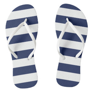 Navy Stripes Flip Flops