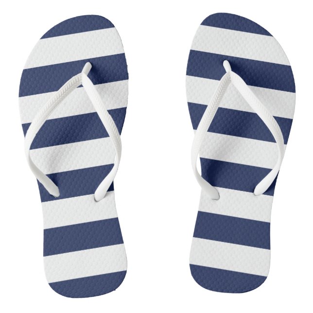 Navy Stripes Flip Flops (Fußbett)