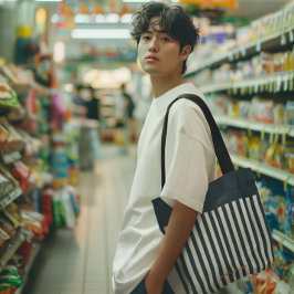 Navy Strips | Die Monografie des Modernen Gentlema Tasche